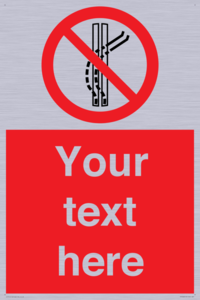 Custom prohibition Do not leave the tow track